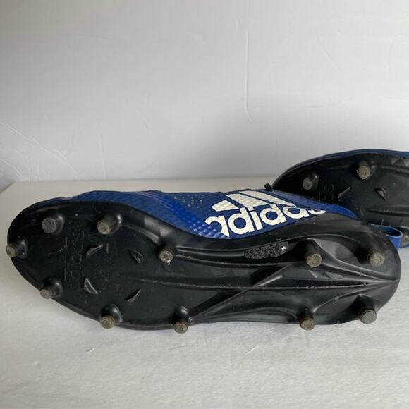 Adidas Adizero Football Cleats Size 9 Blue and White - Picture 11 of 12